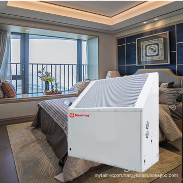 Low noise machine commercial EVI air source heat pump runs from air to water at a low temperature of -20C
